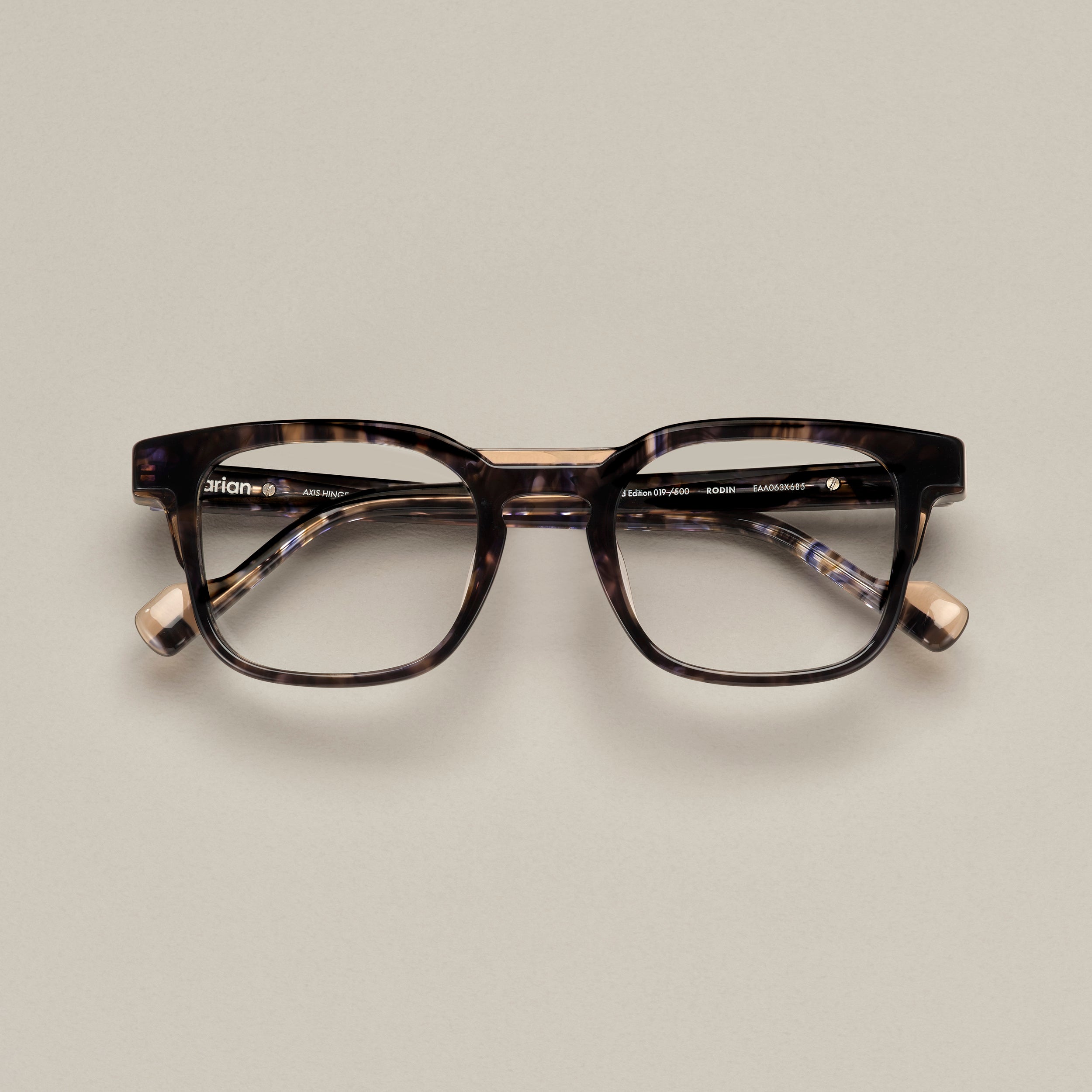 Tarian-Rodin-rectangle-eyewear-blue-tortoiseshell