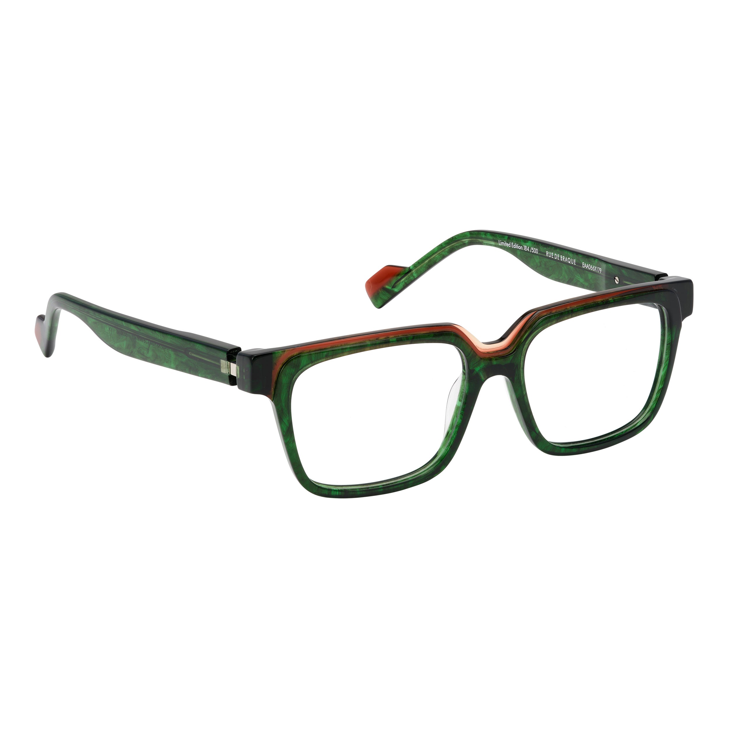 Tarian-Rue-de-Braque-rectangle-eyewear-green-tortoiseshell-orange