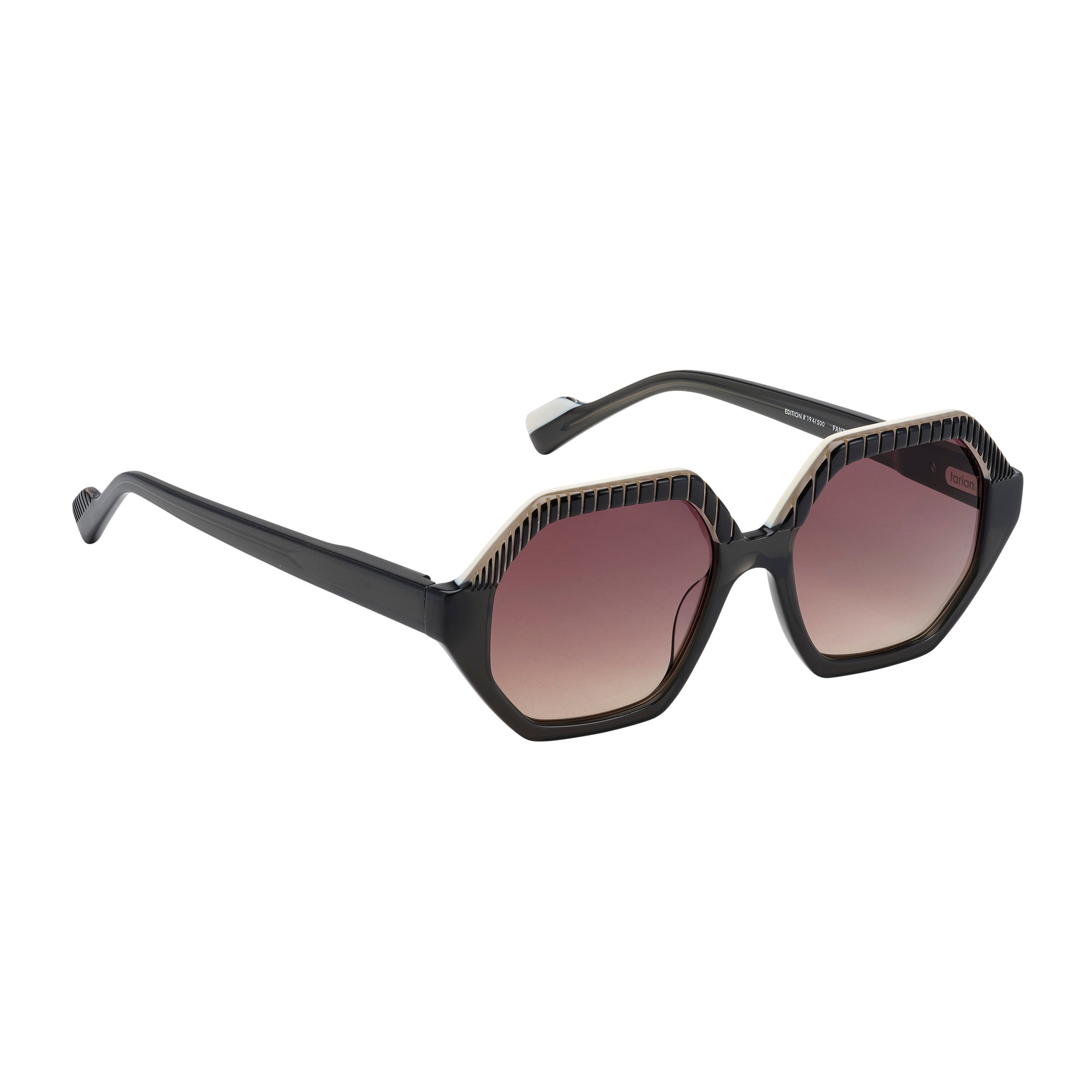 Tarian-Fantasy-large-hexagon-sunglasses-black-white