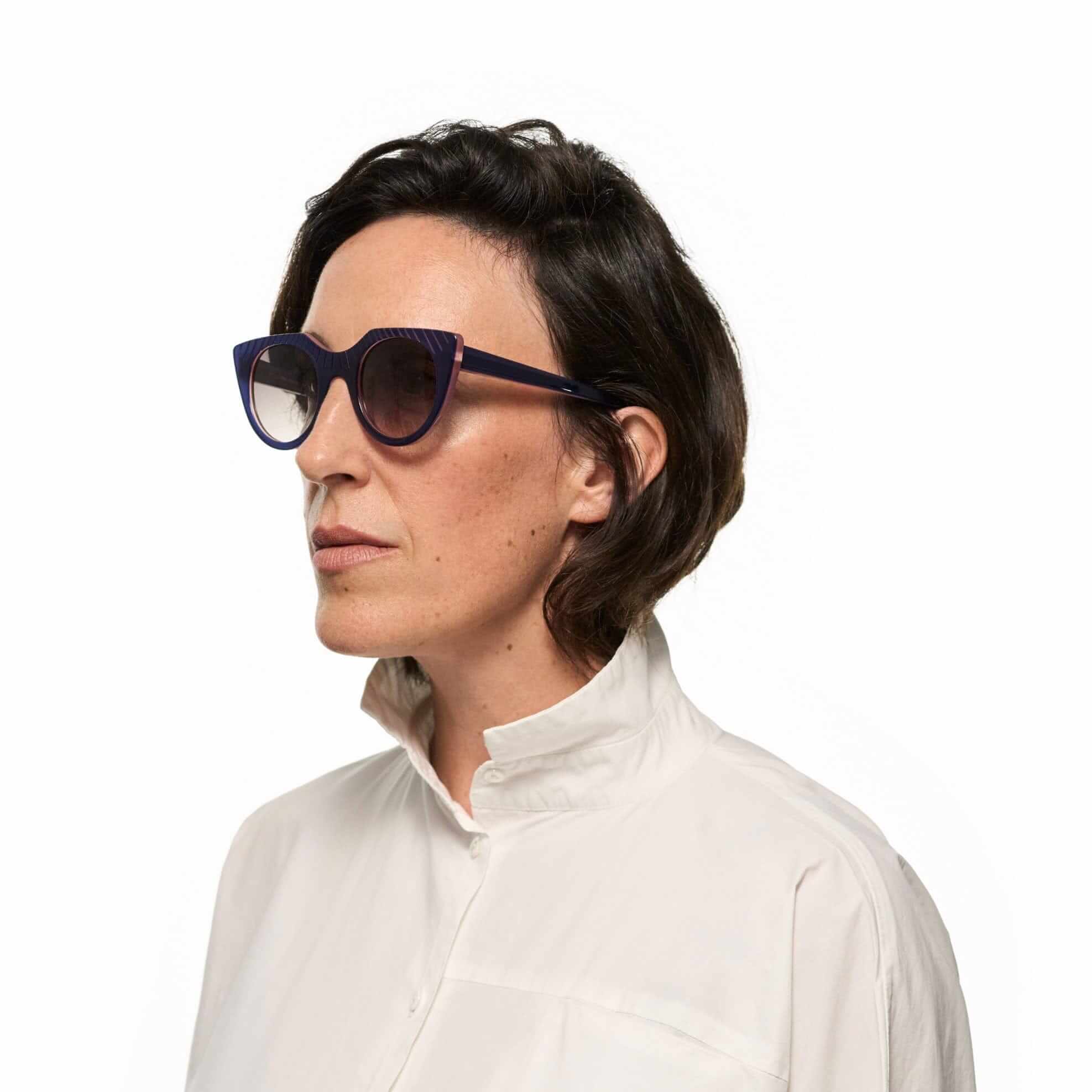 Tarian-Pantheon-cateye-sunglasses-purple-pink-portrait2
